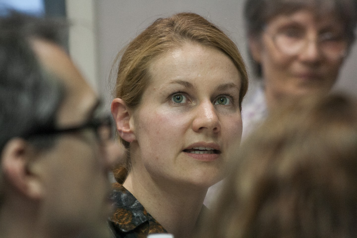 Sara-Lena Maierhofer zu Besuch in der OKS, Foto: Vanessa de Maddalena