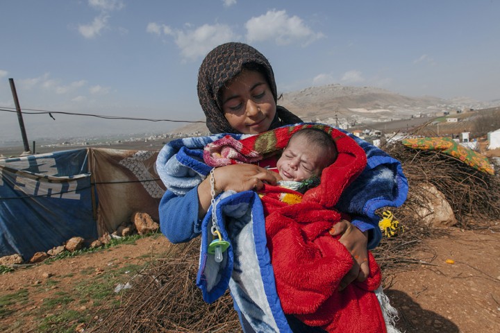 Libanon, Bekaa Region, Flüchtlingslager, syrische Flüchtlinge